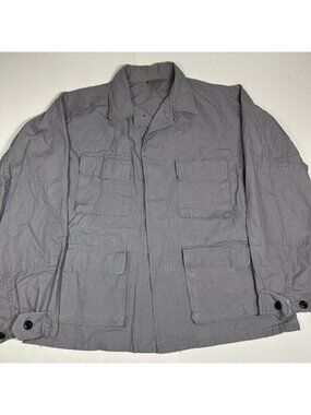 Rothco BDU Gray Military 100% Cotton Rip Stop Field Jacket Sz Medium Regular USA